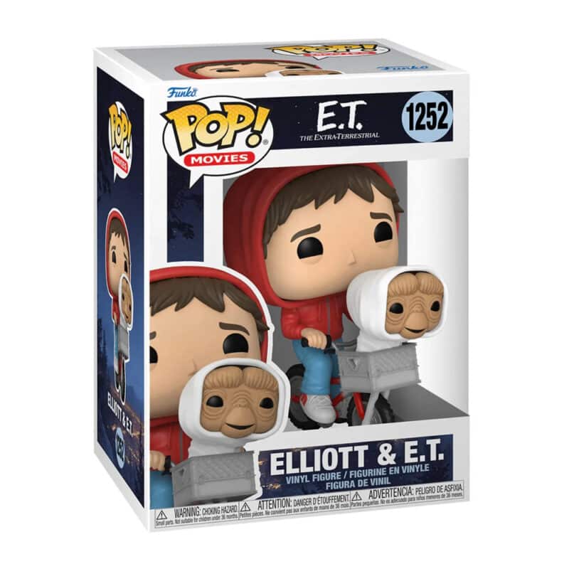 Funko POP Movies E T the Extra Terrestrial Elliot with ET in Bike Basket