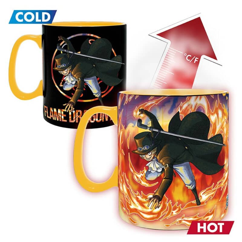 One Piece Heat Changing Mug: Luffy & Sabo