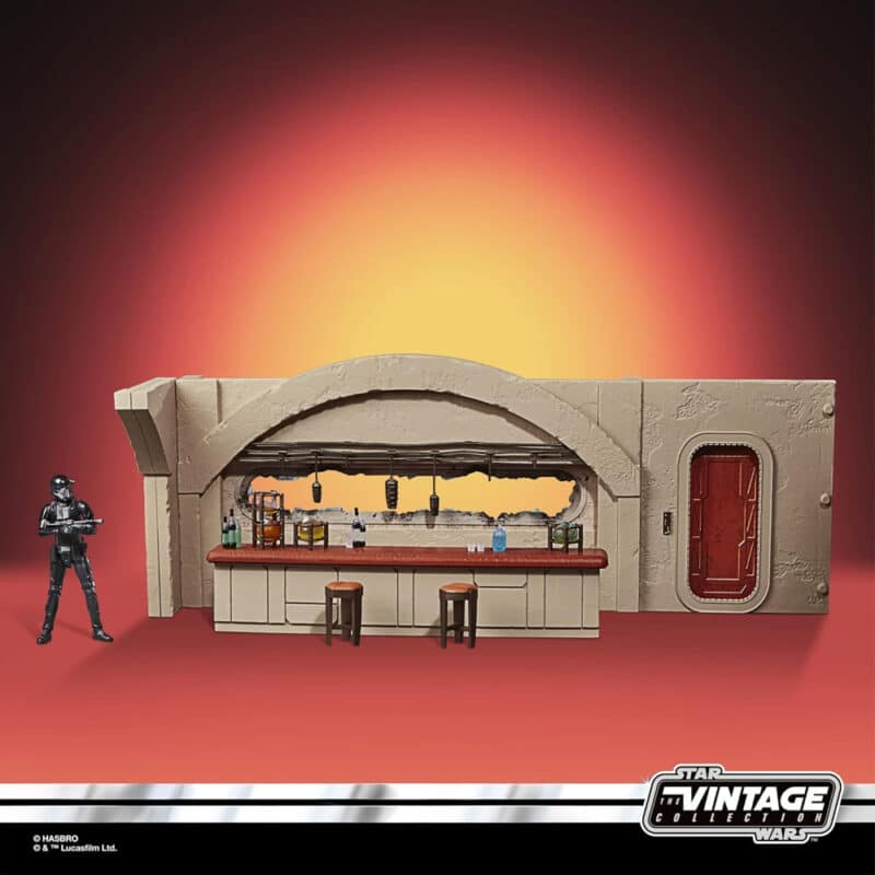 Star Wars The Vintage Collection Nevarro Cantina Playset with Imperial Death Trooper Action Figure