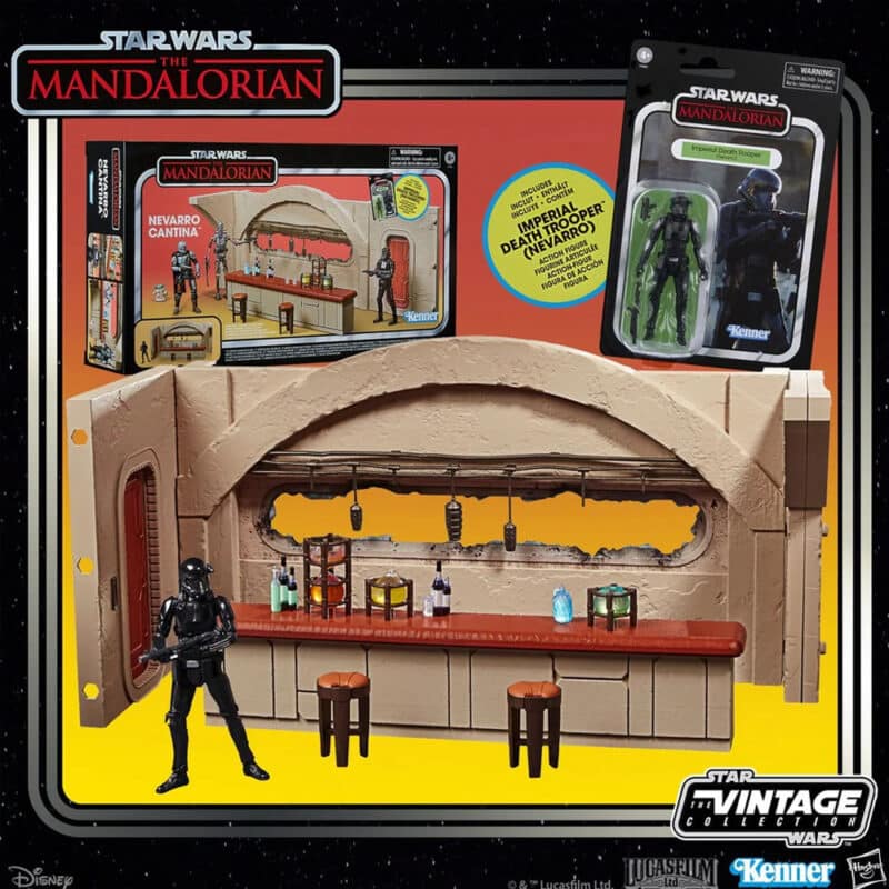 Star Wars The Vintage Collection Nevarro Cantina Playset with Imperial Death Trooper Action Figure