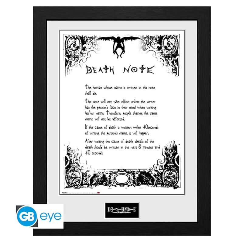 Death Note framed print