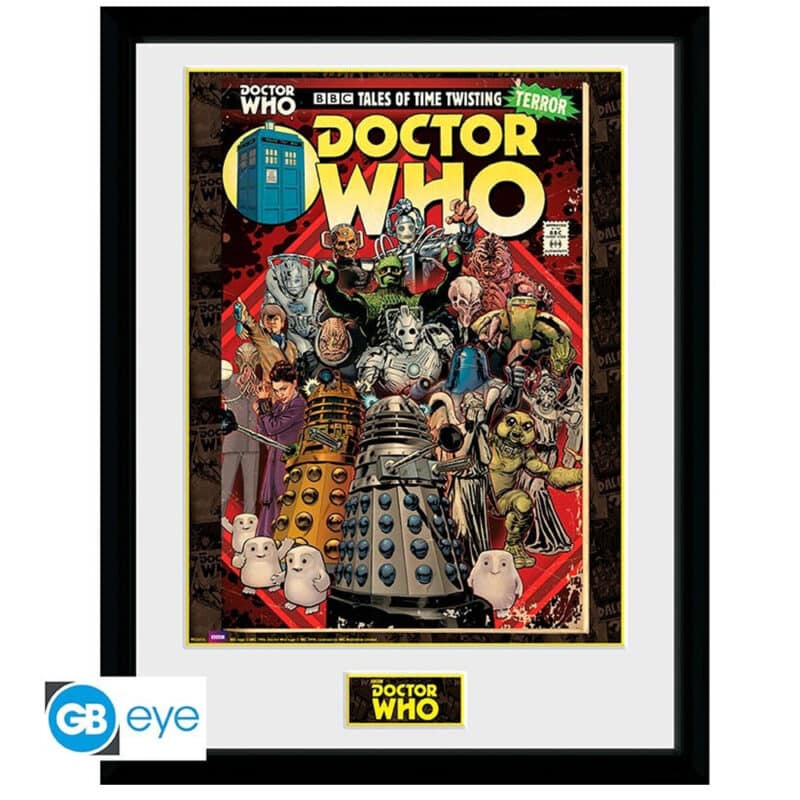 Doctor Who framed print Vilains Comics