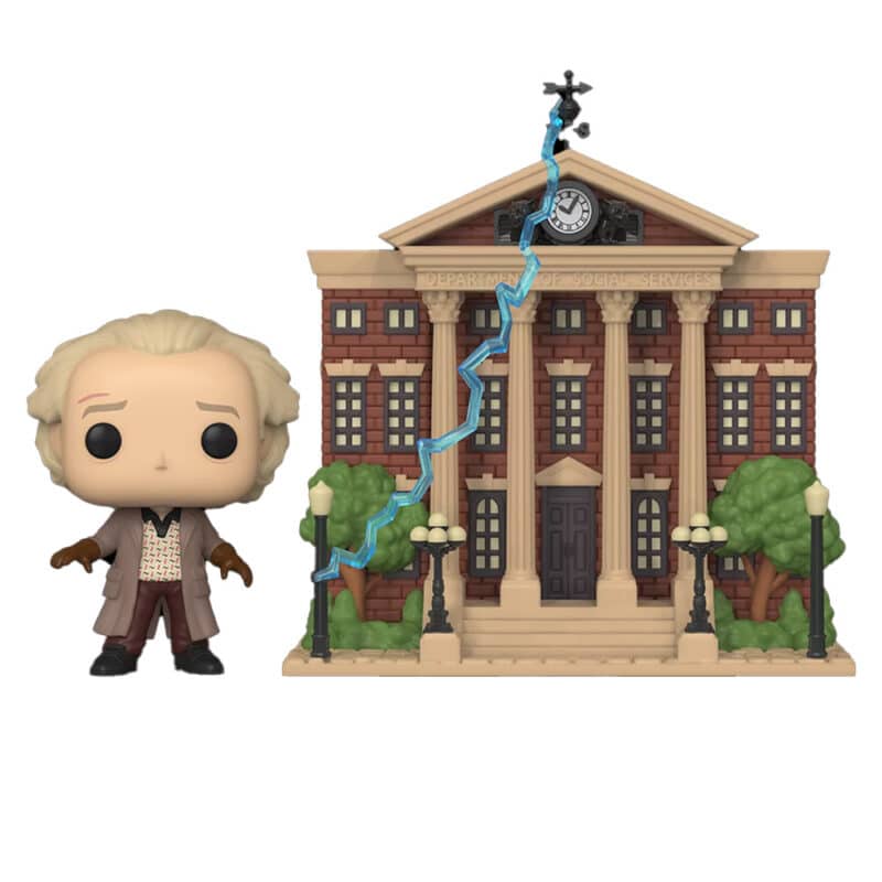 Funko POP Town Back to the Future Doc With Clock Tower