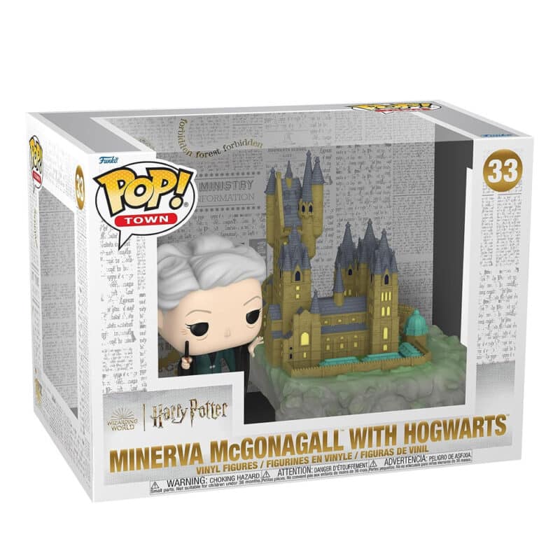Funko POP Town Harry Potter Chamber of Secrets Anniversary Hogsmeade Minerva McGonagall with Hogwarts