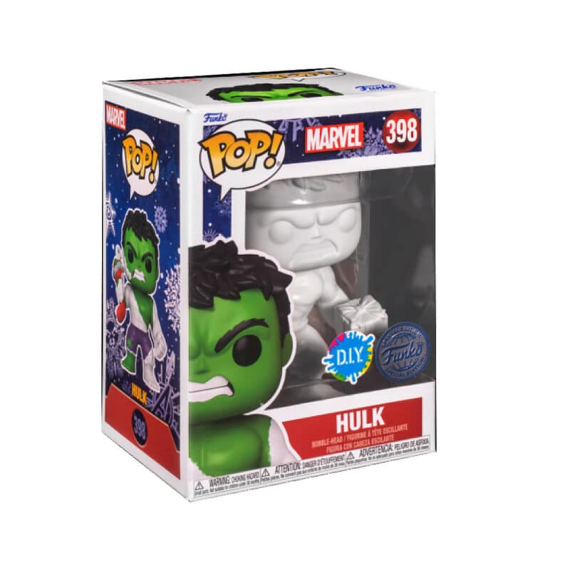 Funko Pop Marvel Holiday Hulk DIY Exclusive