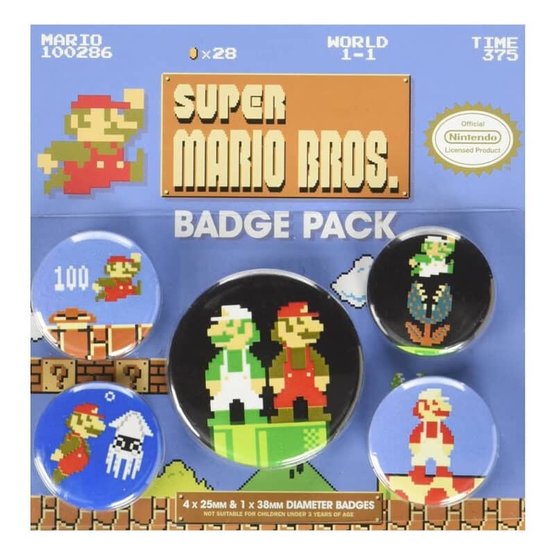 Nintendo Badge Pack Super Mario Bros
