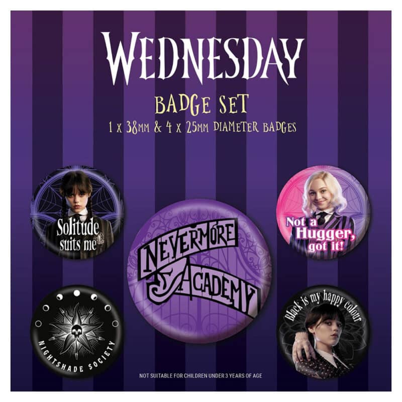 Wednesday Badge Pack Super Nevermore