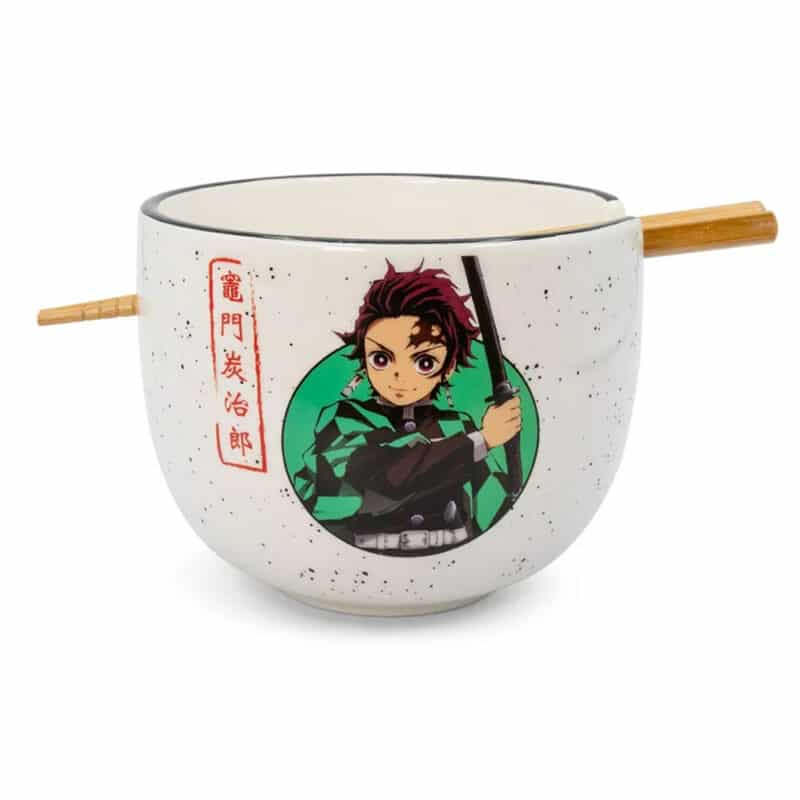 Demon Slayer Ramen Bowl with Chopsticks Tanjiro