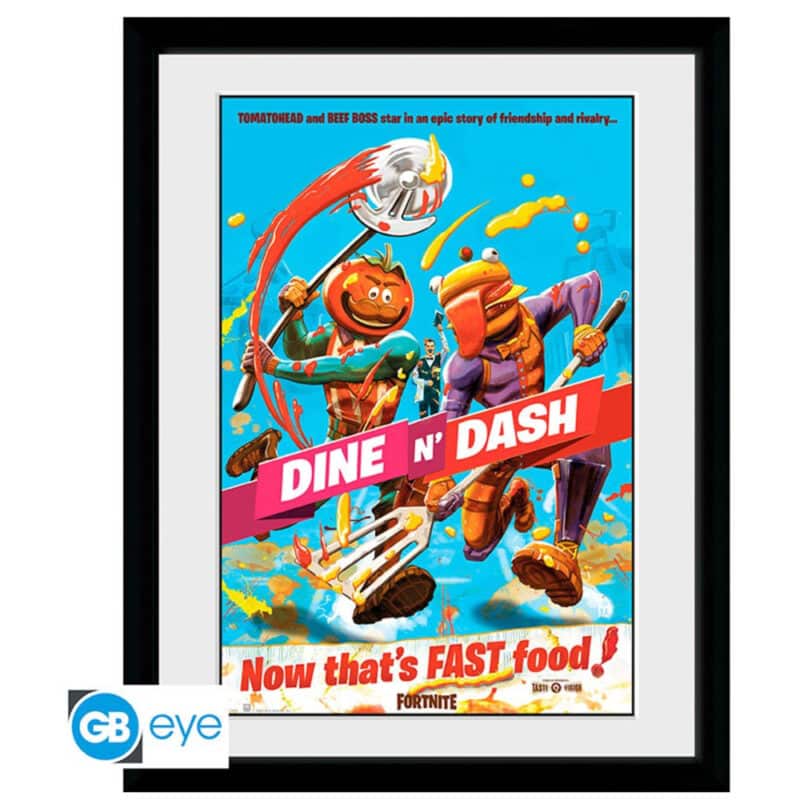 Fortnite framed print Dine n Dash