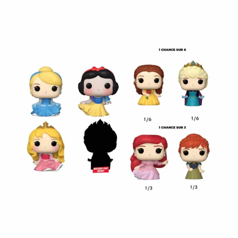 Funko Bitty Pop Disney Princess Mini Collectible Toys Cinderella Snow White Aurora and a mystery Bitty Pop figure