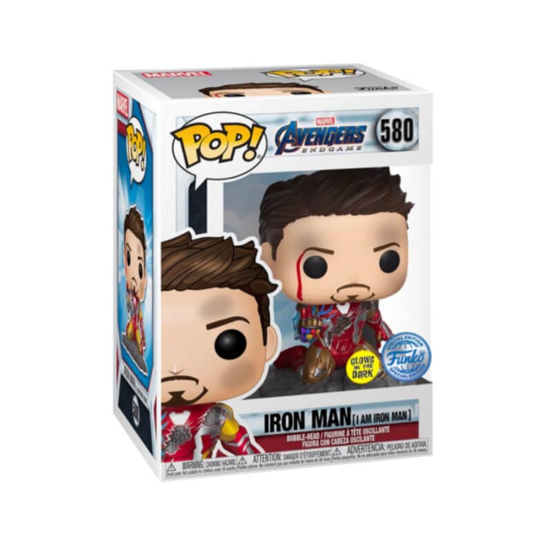 Funko POP Marvel Avengers Endgame Iron Man I Am Iron Man GITD