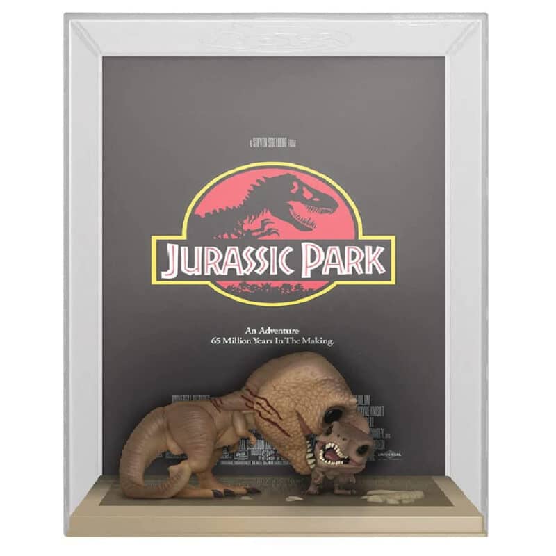 Funko POP Movie Poster Jurassic Park Tyrannosaurus Rex and Velociraptor