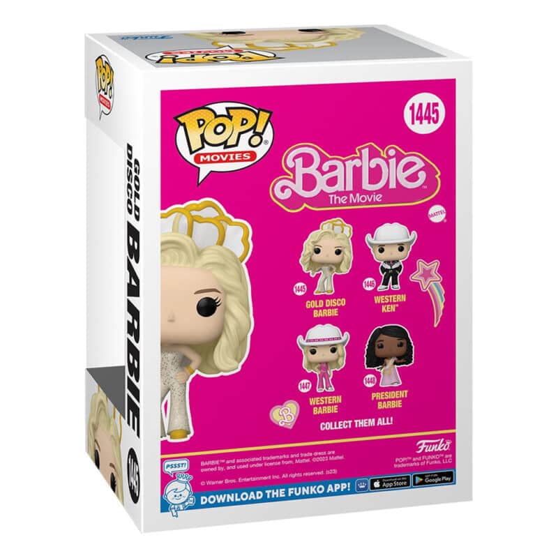 Funko Pop Movies Barbie Gold Disco Barbie