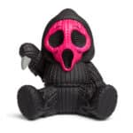 Handmade by Robots Knit Series Fluorescent Pink Ghost Face Vinyl Figure