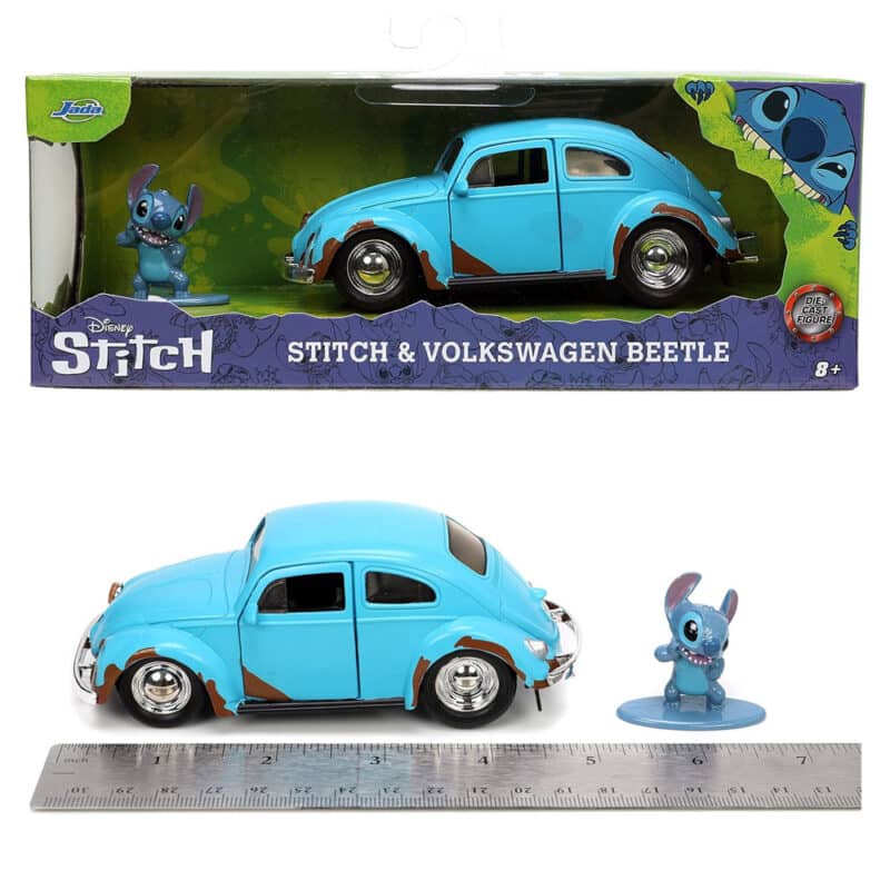 Lilo and Stitch VW Beetle Die cast Car with Stitch Die cast Figure