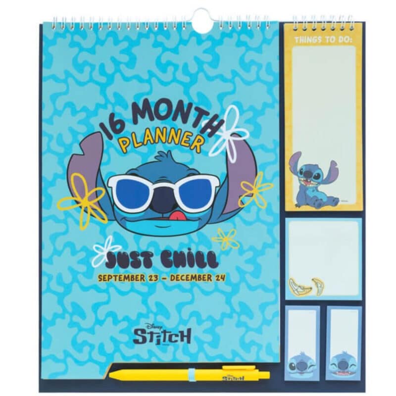 Stitch Monthly Planner Months Pen Note Pad