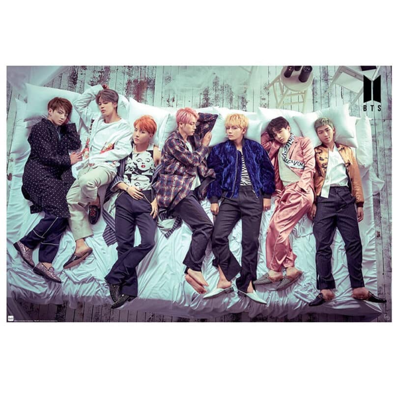 BTS poster Group Bed