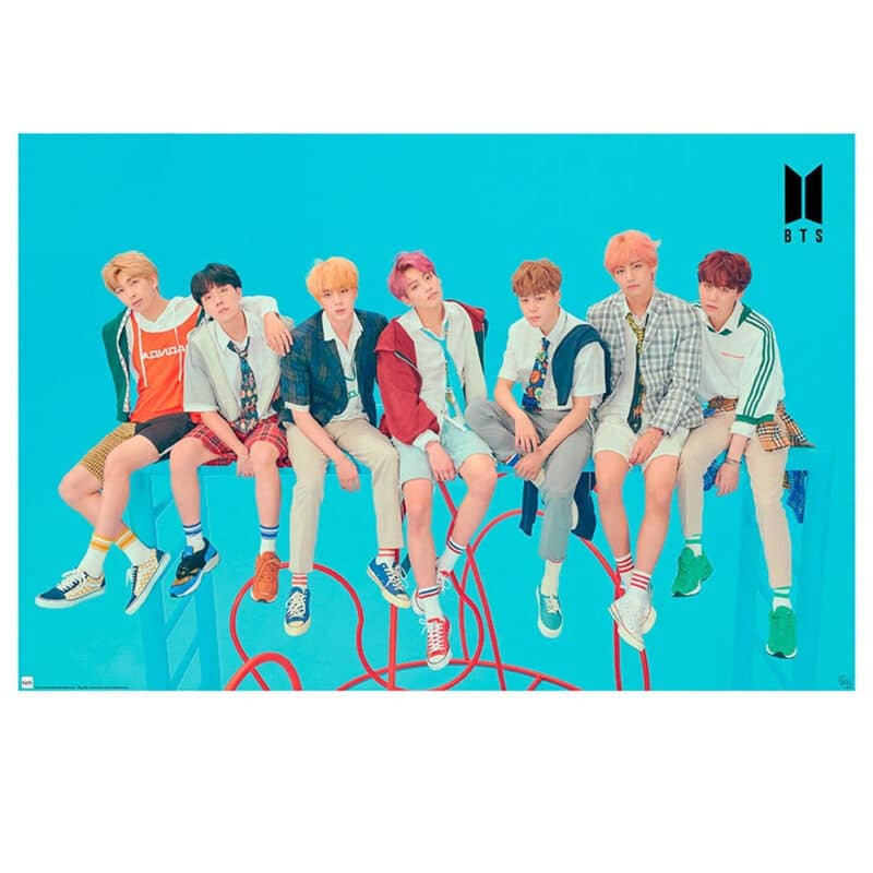 BTS poster Group blue