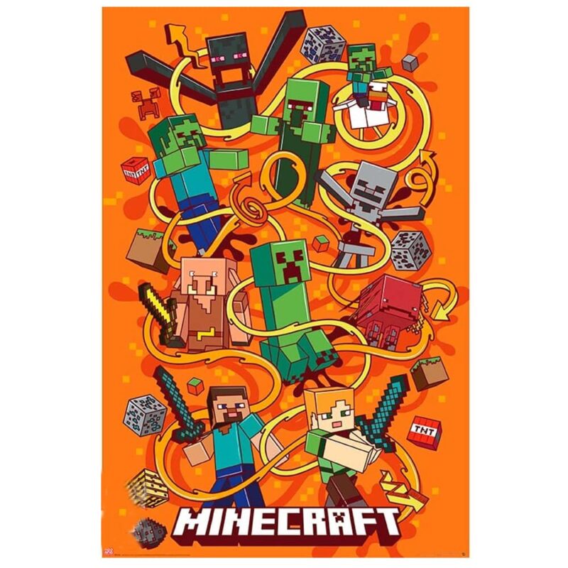 Minecraft poster Swirls