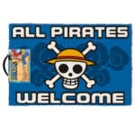 One Piece All Pirates Welcome Doormat