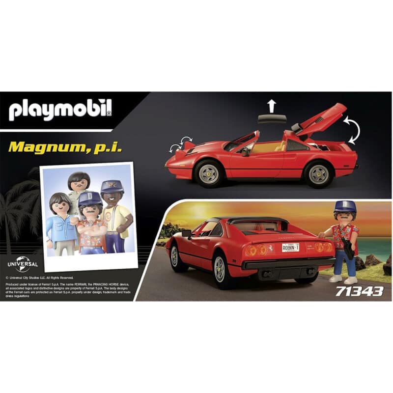 Playmobil Classic Cars Magnum PI Ferrari GTS Quattrovalvole