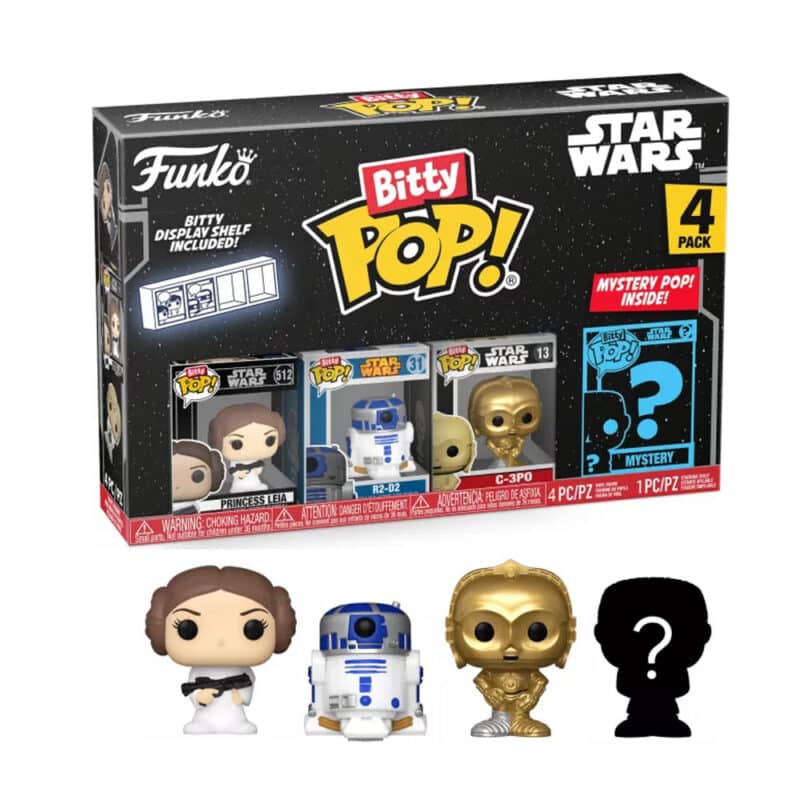 Funko Bitty POP Sta Wars Mini Collectible toys R D Princess Leia C PO Mystery Chase Figure