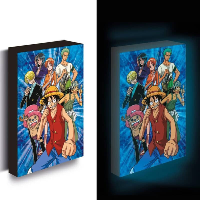 One Piece Luminous Canvas Luffy with Friends