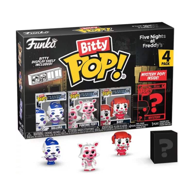 Funko Bitty POP Five Nights at Freddys Mini Collectible Toys Ballora Funtime Foxy Baby Mystery Chase Figure