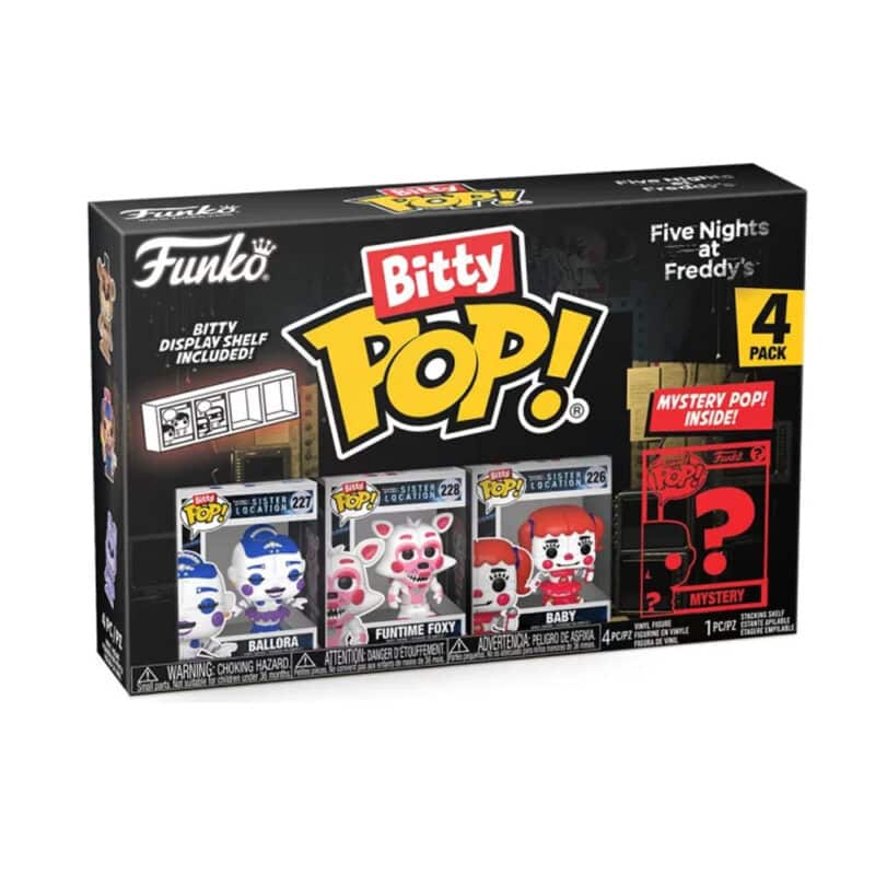 Funko Bitty POP Five Nights at Freddys Mini Collectible Toys Ballora Funtime Foxy Baby Mystery Chase Figure