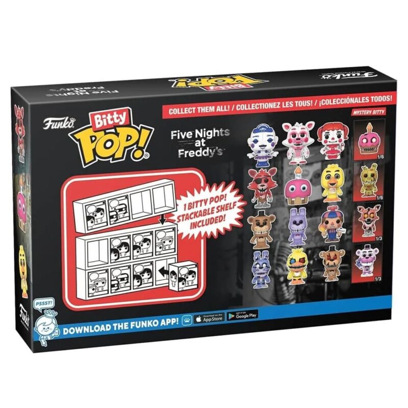 Funko Bitty POP Five Nights at Freddys Mini Collectible Toys Nightmare Bonnie Nightmare Chica Nightmare Freddy Mystery Chase Figure