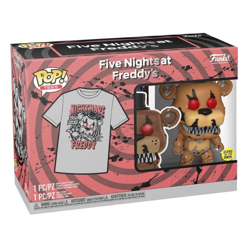 Funko Pop Tee Box Five Nights at Freddys Nightmare Freddy GW Tee