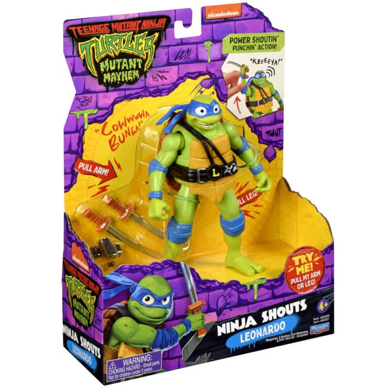 Teenage Mutant Ninja Turtles Mutant Mayhem Leonardo Ninja Shouts Action Figure