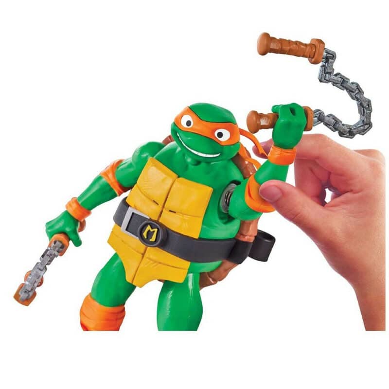 Teenage Mutant Ninja Turtles Mutant Mayhem Michelangelo Ninja Shouts Action Figure !
