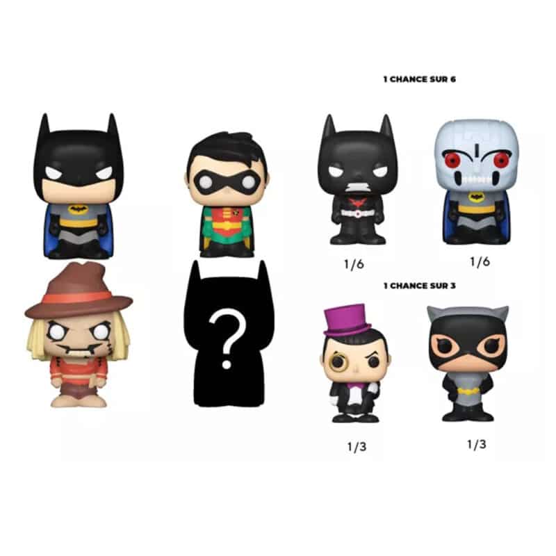 Funko Bitty POP! DC Comics Mini Collectible Toys – Batman, Robin, Scarecrow & Mystery Chase Figure