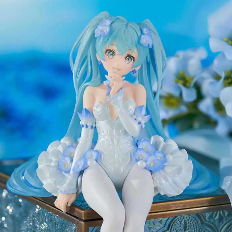 Hatsune Miku Noodle Stopper PVC Statue - Hatsune Miku (Flower Fairy Nemophila ver.)