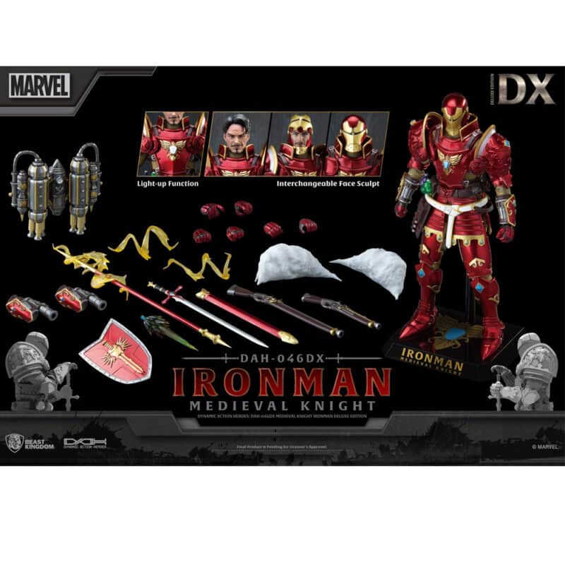 Beast Kingdom Dynamic 8ction Heroes: Medieval Knight Iron Man (Deluxe Version)