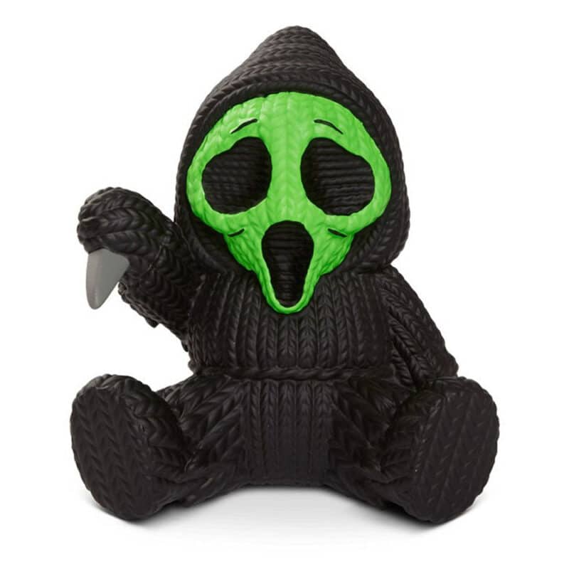 Handmade by Robots Knit Series Green Ghost Face Vinyl Figure