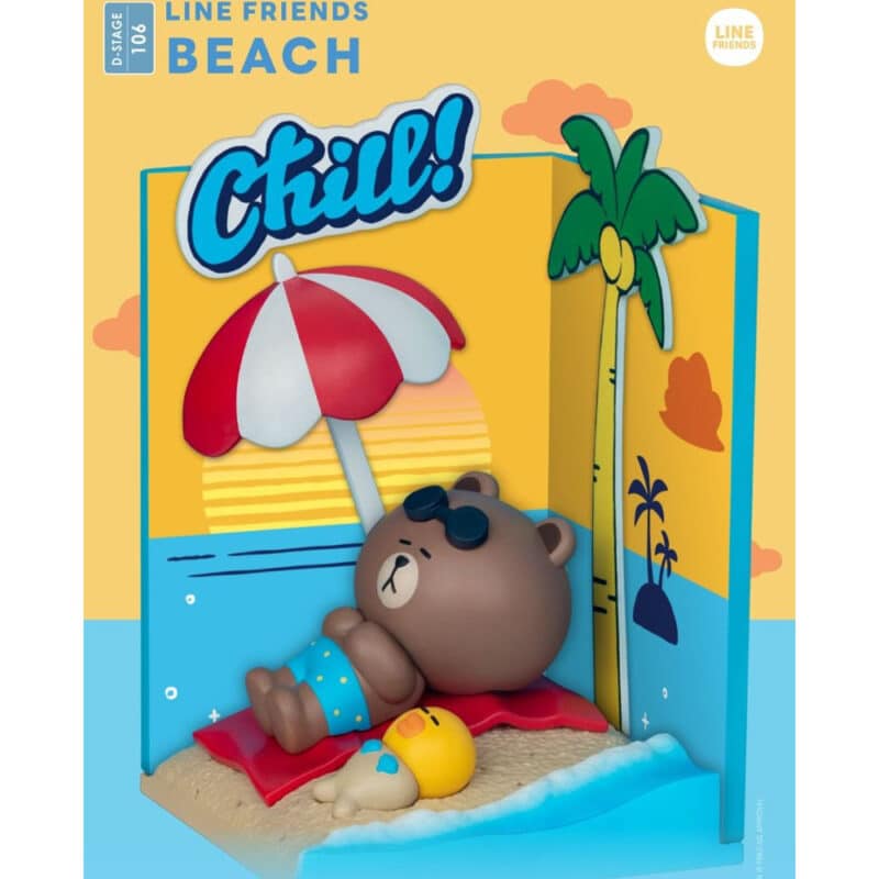 Line Friends D-Stage PVC Diorama Beach