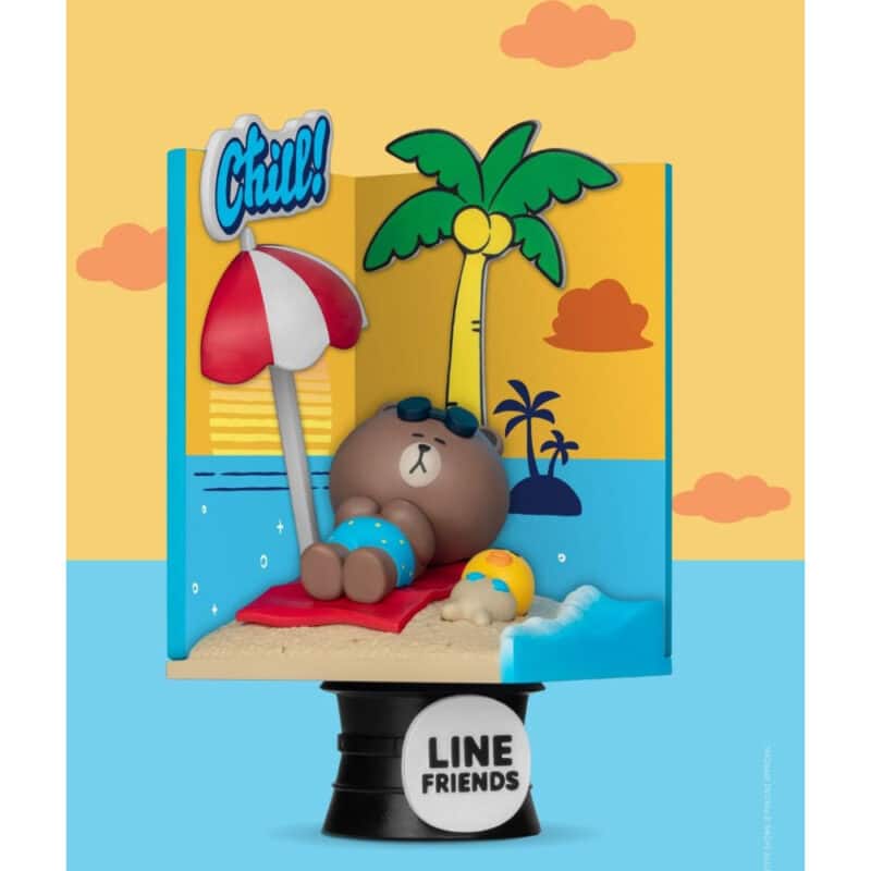 Line Friends D-Stage PVC Diorama Beach