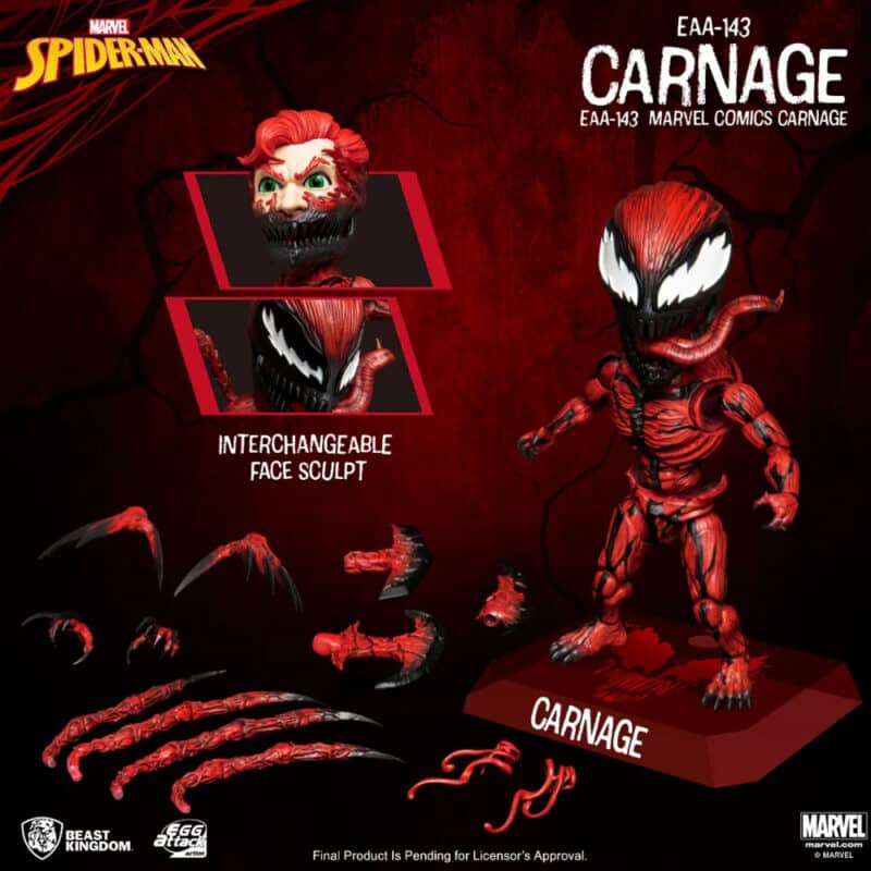 Marvel Comics: Spider-Man - Carnage Egg Attack Action Figure