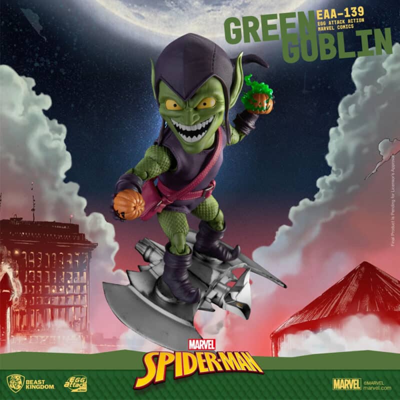 Marvel Comics Spider-Man: Green Goblin Egg Attack Action Figure