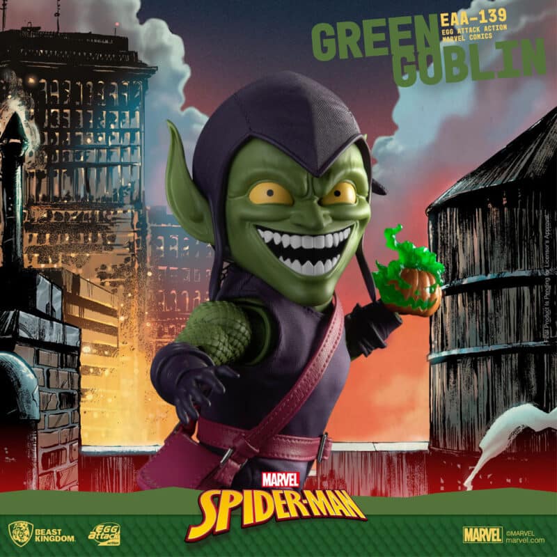 Marvel Comics Spider-Man: Green Goblin Egg Attack Action Figure