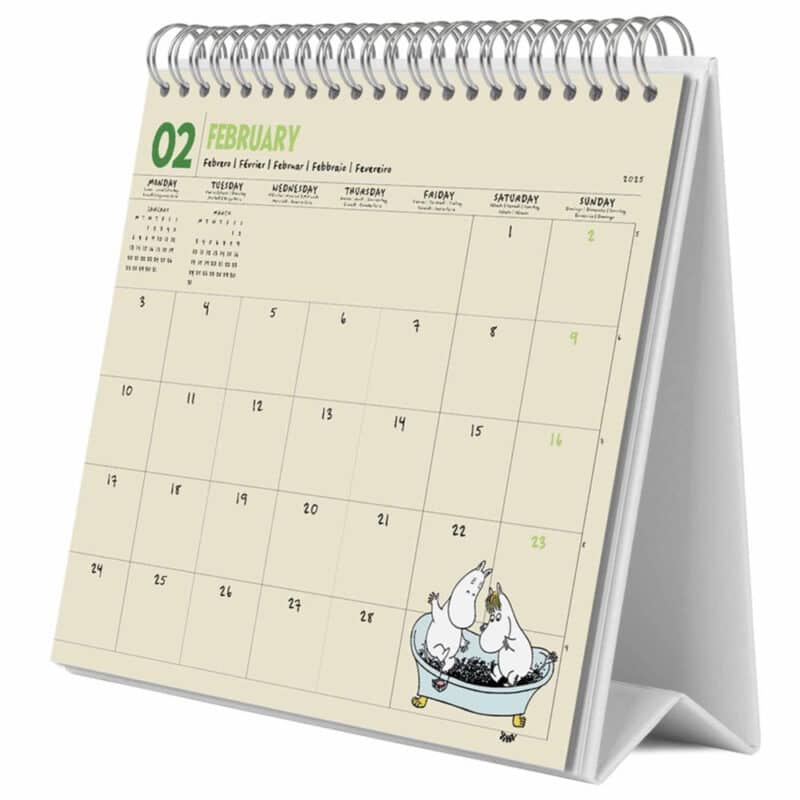 Moomin Desk Calendar 2025