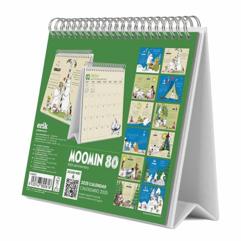 Moomin Desk Calendar 2025