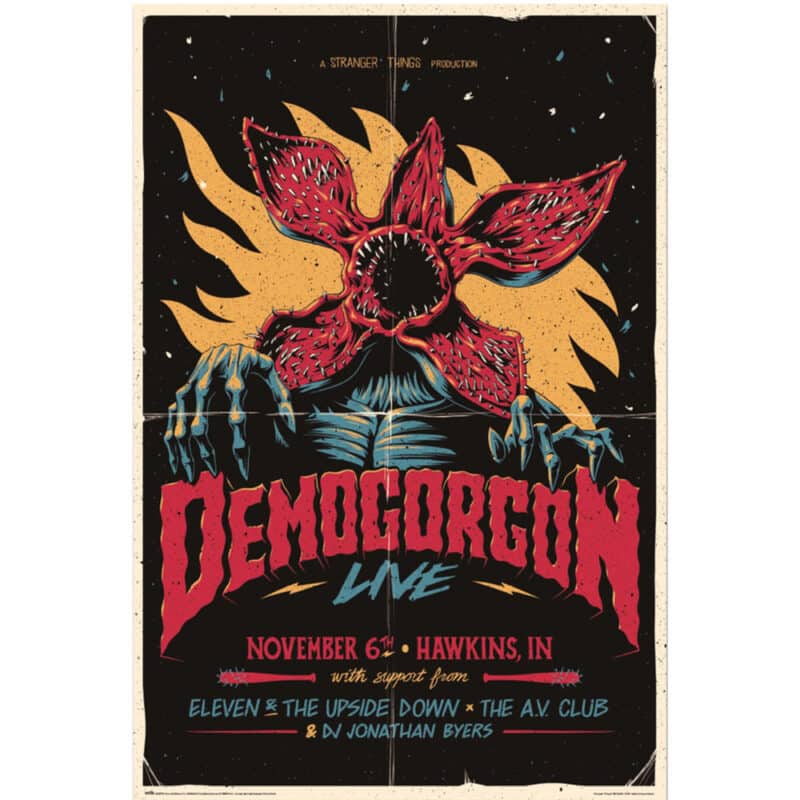 Poster Stranger Things Demogorgon Live