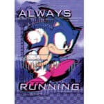 Sonic the Hedgehog poster Always Running