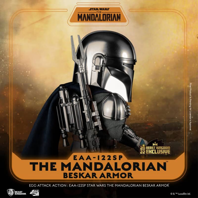 Star Wars: The Mandalorian - The Mandalorian (Beskar Armor) Egg Attack Action Figure