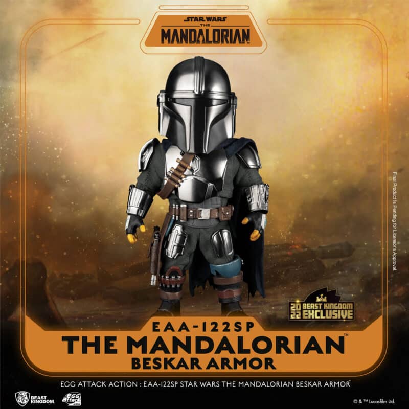 Star Wars: The Mandalorian - The Mandalorian (Beskar Armor) Egg Attack Action Figure