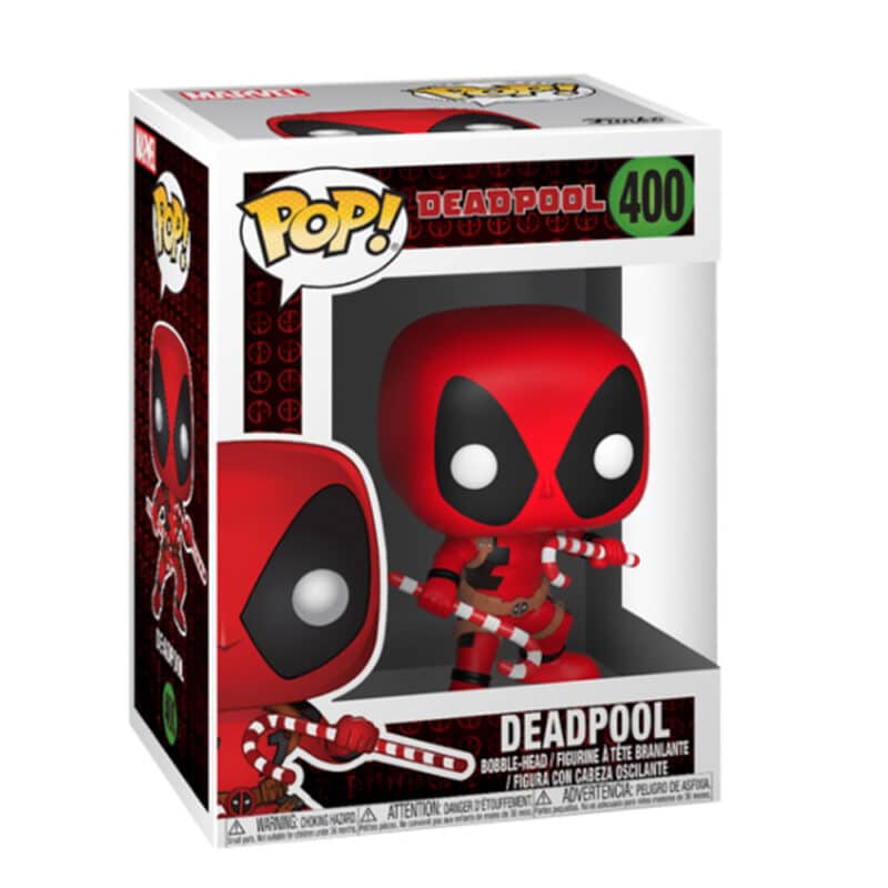 Funko POP! Marvel: Holiday - Deadpool with Candy Canes