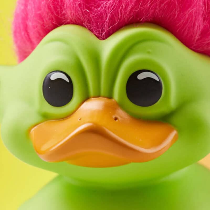 Trolls: Green Troll (Green with Pink Hair) TUBBZ Collectible Rubber Duck